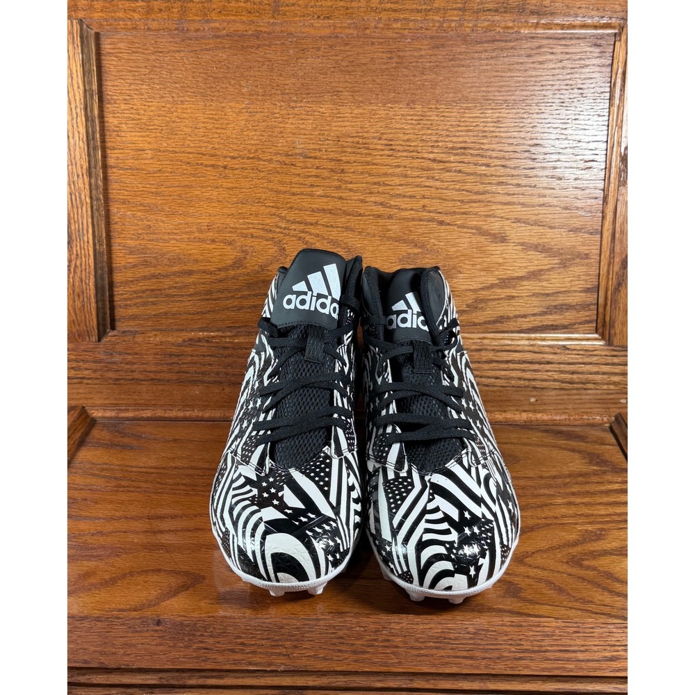 Adidas Freak Mid Football Cleats Mens 11.5 Black White Stars Stripes Q16091 - Picture 4 of 8